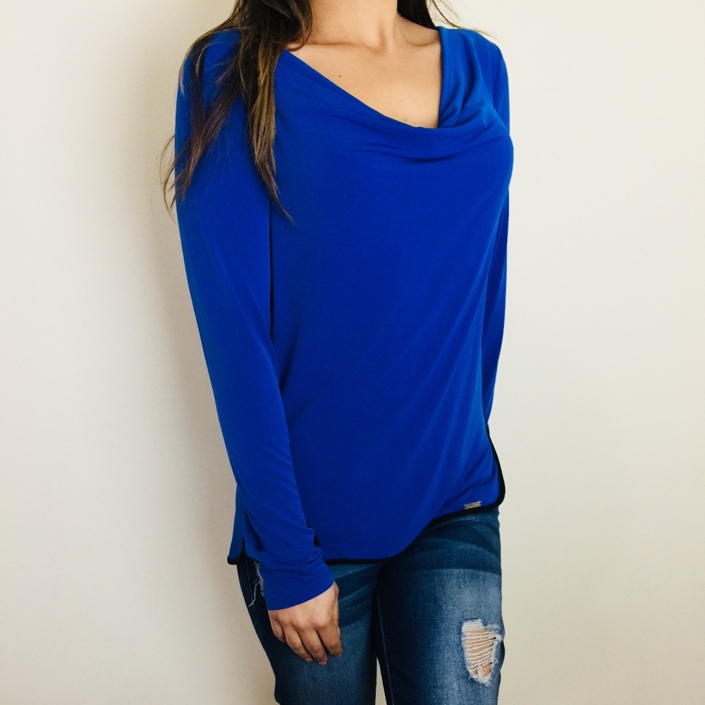 Calvin Klein long sleeve tee shirt  cowl neck